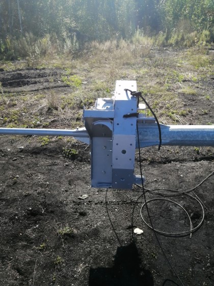 Мунайский разрез, с. Сузоп, Алтайский край — Прожекторные мачты ВМО